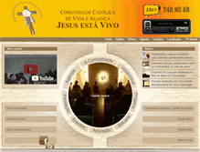 Tablet Screenshot of jesusestavivo.org.br